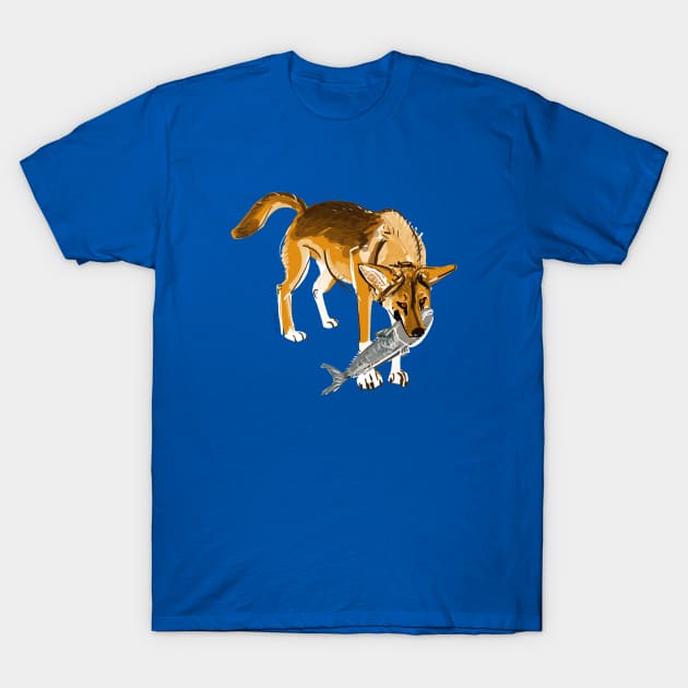 Fraser Island Dingo T-Shirt by belettelepink